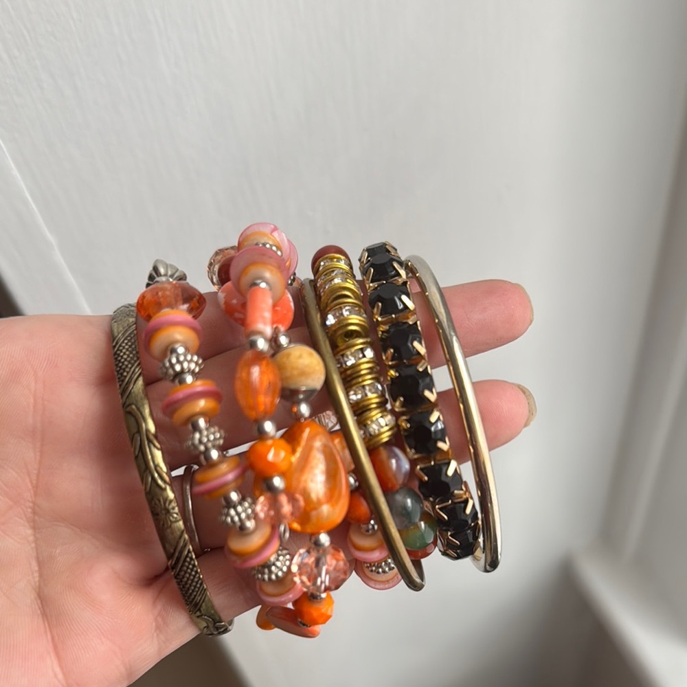 12 Colorful Beaded Bracelet Stack - Picture 2 of 4